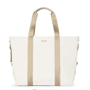 Tumi white travel tote